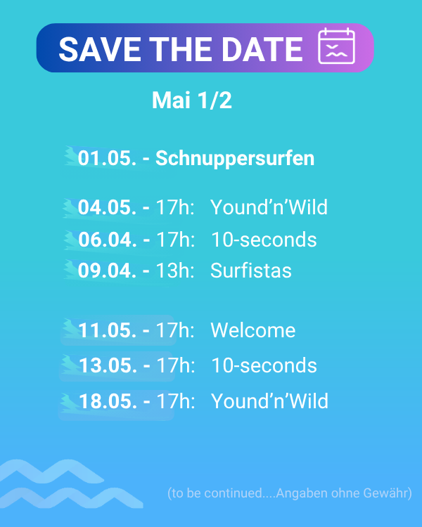 aktuelle Termine der ersten Monatshälfte