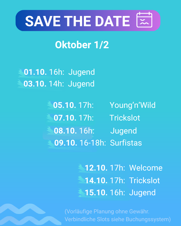 Termine im Oktober